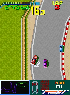 Chequered Flag screen shot game playing